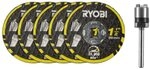 RYOBI - 6 Trennscheiben und 1 Spannfutter Twist Lock - RAR301-6