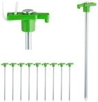 Relaxdays Felsbodenhering 10er Set, Erdanker f&uuml;r Harte B&ouml;den, 25 cm,...