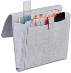Relaxdays Betttasche, zum Einh&auml;ngen, 5 F&auml;cher, Aufbewahrung Bett & Sofa, Filz