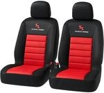 WOLTU 2er Sitzbez&uuml;ge Auto Einzelsitzbezug universal Gr&ouml;&szlig;e, Komplettset, rot 