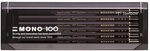 Tombow Bleistift MONO 100 B, 12er-Set, hochwertige Graphitmine mit hoher Dichte,