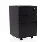 hjh OFFICE Rollcontainer abschlie&szlig;bar, B&uuml;rocontainer mit Schubladen | Mobiler