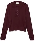 VERO MODA Female Polo AWSIKITA Gestricktes Poloshirt | Polo
