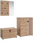 xonox.home - Garderobenkombination 3tlg. Keno Artisan Eiche melamin | bestehend...