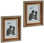 Relaxdays Bilderrahmen 2er Set, 13x18 cm, Hoch- & Querformat, Rahmen zum...