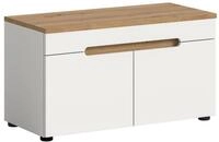 xonox.home - Sitzbank Canu 80x45x37 cm wei&szlig; Absetzung Artisan Eiche Nb. | 2...