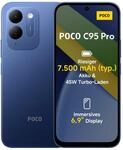 Xiaomi Poco C95 Pro, Smartphone 6+128 GB, Blau, 7500mAh, 45W Schnellladen 