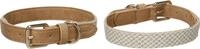 Flamingo Hund Halsband Lara Beige M 38-48cm 25mm