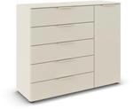Rauch M&ouml;bel Flipp, Kommode, Farbe Beige, Breite 120 cm | Sideboard, 1-t&uuml;rig, 5