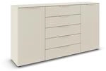 Rauch M&ouml;bel Flipp, Kommode, Farbe Beige, Breite 180 cm | Sideboard, 2-t&uuml;rig, 5