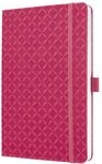Sigel Notizbuch Jolie A5 liniert Tagebuch Pink Hardcover | JN105, Gummiband,