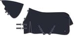 Imperial Riding Outdoordecke Basic Sommerregendecke, abnehmbares Halsteil, leichte