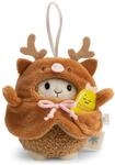 NICI Kuscheltier Schaf Wools braun 8cm mit Glocke & Rentierkost&uuml;m - 63429 |...