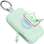 RORRY CharmGo Powerbank 5000mAh, Power Bank mit Integriertem USB C Kabel | Reise