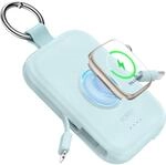RORRY CharmGo Powerbank 5000mAh, Power Bank mit Integriertem USB C Kabel | Reise