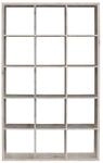 Forte MAURO Regal 105 110, Raumtrenner mit 3x5 F&auml;chern, Standregal modern,...
