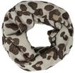 s.Oliver Damen Loop-Schal &ndash; Leo-Muster, Jacquard, kuschelig