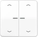 Dr&uuml;ckertaste Doppel-Such/Rolladen-CD alpinwei&szlig; (Referenz: Jung CD102KO5PWW)