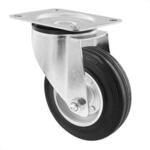WAGNER Soft-Lenkrolle - Durchmesser &Oslash; 125 mm, Bauh&ouml;he 150 mm, Stahl Felge...