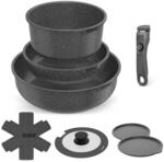 YASHE 9-teiliges Kochgeschirrset, Induktion, ungiftig, PTFE- und PFAS-frei 