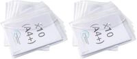 Rapesco 1816 ECO Dokumentenmappe mit Druckknopf, A4, Transparent, 10 St&uuml;ck...
