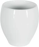 Spirella Zahnputzbecher Zahnb&uuml;rstenhalter Porzellan Bali 7,3x11,5 cm Wei&szlig;,...