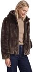 Street One Damen Kurze Fake-Fur-Mix Jacke mit Kapuze