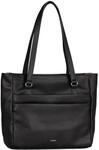 Gabor Eliska Damen Zip Shopper Umh&auml;ngetasche Gro&szlig; Schwarz