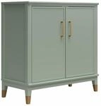 Westerleigh Akzentschrank Gr&uuml;n, 86 x 41 x 85 cm, Sideboard mit 2 T&uuml;ren und
