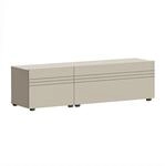 xonox.home - Lowboard Beach 135x36x34 cm Kashmir beige | 2 Klappen mit D&auml;mpfer,