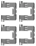 HELLA 8DZ 355 204-591 Zubeh&ouml;rsatz, Scheibenbremsbelag - K0354 | Bremssystem: