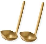 APS 75944 L&ouml;ffel BULQ, 2er-Set, Edelstahl, L&ouml;ffelma&szlig; 6,5 x 6,5 cm, Gold 