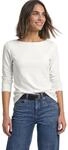 Damen Basic Shirt mit U-Boot-Ausschnitt