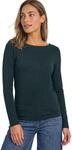 Damen Basic Shirt mit U-Boot-Ausschnitt