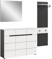 xonox.home - Garderobenkombination Canu 3tlg. 180x190x37 cm in Korpus Basalt...