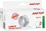METO Preisauszeichner Etiketten 26 x 16 mm, rot, permanent, 6.000 St&uuml;ck |...