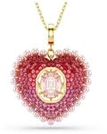 Swarovski Idyllia Anh&auml;nger, Verschiedene Schliffe, Herz, Rosa, Goldlegierungsschicht