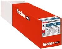 fischer PowerFast II WTP 10,0 x 360, kraftvolle Holzbauschraube mit Tellerkopf,