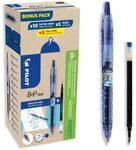PILOT - 10er + 10 Minen B2P Gel - Gel-Tintenroller Druckmechanik - Blau 