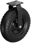 Relaxdays Bockrolle, 3.50-4, Traglast 120 kg, Gummi, Stahlplatte, luftbereift,