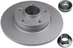 Valeo 1x Beschichtete Bremsscheibe 675407, Hinterachse | Vollscheibe, Valeo