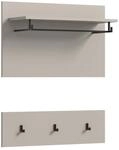 xonox.home - Wandgarderobe Canu 80x73x27 cm Kaschmir beige