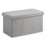 Relaxdays Sitzbank mit abnehmbarem Deckel, Kinderzimmer, stabil, grau |...