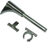 Gardinia Universal Tr&auml;ger 1-und 2-Lauf f&uuml;r &Oslash; 16 mm Edelstahl-Optik 15 cm...