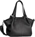 Gabor Marcelina Damen Zip Shopper Umh&auml;ngetasche Mittelgro&szlig; Schwarz
