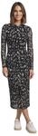 Street One Damen Midikleid mit Boat Neck und Print