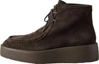 Calvin Klein Damen Mid Boot Stiefel Lace Up Cut aus Wildleder, Braun (Rocky...