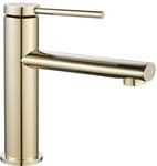 Rea Waschtischarmatur OVAL GOLD LOW Wasserhahn Bad Badarmatur aus Messing...