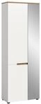 xonox.home - Garderobenschrank Canu 65x190x37 cm wei&szlig; Abs. Artisan Eiche |...