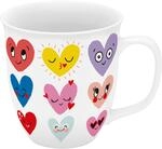 Sheepworld Tasse Grande mit Motiv Herzen | Kaffeebecher aus Porzellan, 40 cl, H&ouml;he